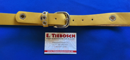 Dames riem 3 cm geel 85 cm lang