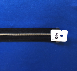 YKK deelrits nikkel 40 cm zwart