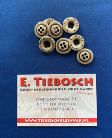 Jeans knopen aannaaibaar 18 mm oud zilver