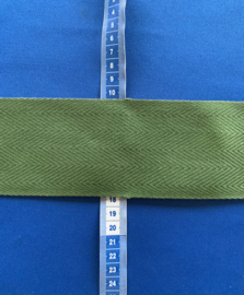 Keperband 7 cm breed groen