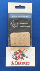 BH verlengstuk 2 haakjes 38 mm huidskleur