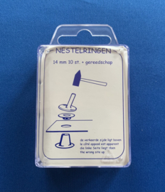 Nestel ogen 14 mm brons