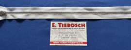 Ykk deelrits nikkel 50 cm wit