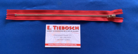 YKK rits nikkel rood 25 cm
