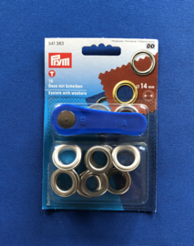 PRYM nestelogen 14 mm nikkel 541 383