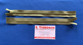 Blinde rits 25 cm lang olijf
