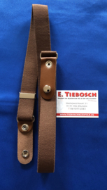 Gesploze elastische riem licht bruin