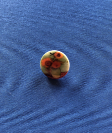 emaille knopen 22 mm bloem