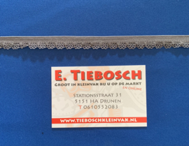 Lingerie elastiek 12 mm. Grijs