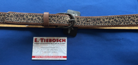 Dames riem 3 cm tijgerprint 100 cm lang