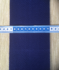 Keperband 11 cm donker blauw