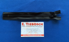 YKK broekrits zwart 18 cm
