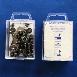 Nestel ogen 5 mm brons