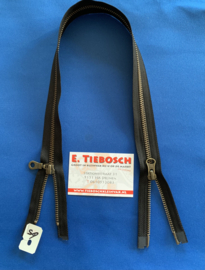 YKK dubbel deelbaar zwart 40 cm