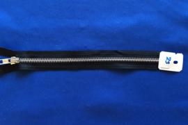 YKK deelrits nikkel 25 cm zwart
