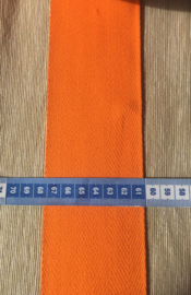 Keperband 7 cm breed oranje