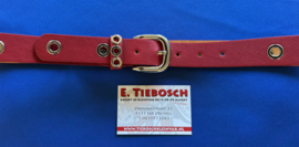 Dames riem 3 cm rood 100 cm lang