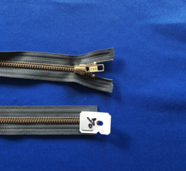 YKK deelrits goud 70 cm groen