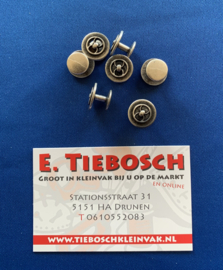Manchet knopen oud zilver open
