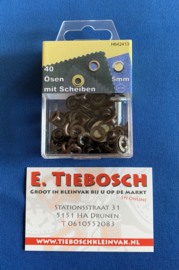 Nestel ogen 5 mm brons