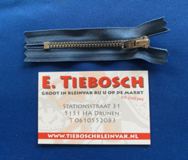 YKK broekrits nikkel jeans blauw 8 cm