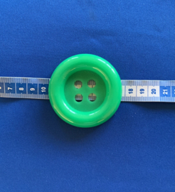Carnavals knoop groen 65 mm