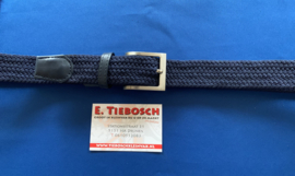 Elastische heren riem 130 cm donker blauw