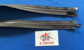 YKK dubbel deelbaar donker bruin 75 cm