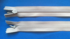 Blinde rits 60 cm licht grijs