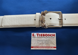 Dames riem 4 cm wit 85 cm lang