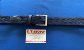 Elastische heren riem 110 cm donker blauw