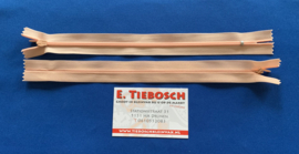 Blinde rits 25 cm lang zalm