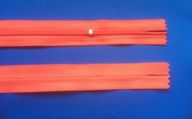 Blinde rits 60 cm rood