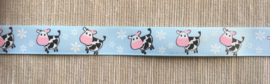 Koetjes  band licht blauw