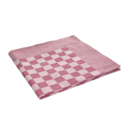 Tea Towel Red and White Checkered 65x65cm 100% Cotton - Treb WS