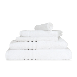 THL77 Badehåndklæde Hvid 50x100cm 500 gr/m2 - Treb Bed & Bath