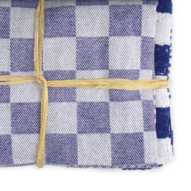 THL77 Køkkensæt Blå 2x Håndklæde 50x50cm + 2x Viskestykke 65x65cm - Treb Towels