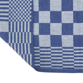 THL77 Block Håndklæder Viskestykker Blå og Hvid Ternet 65x65cm 100% bomuld - Treb AD