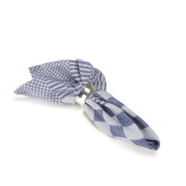 Napkins Blue and White Checkered 40x40cm 100% Cotton - Treb WS