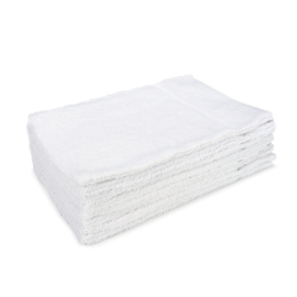 Washcloths, White, 17x24cm, Treb HB
