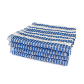 Terry Cloth 33x35cm Blue/White Striped - Treb Towels