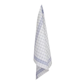 Glass Cloth Blue Lines Half Linen/Cotton 70x70cm - Treb Towels