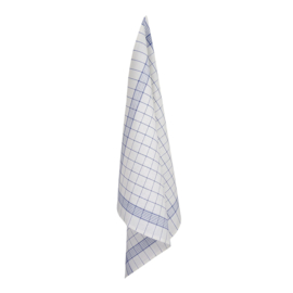 THL77 glashåndklæde blå linjer Halv linned/bomuld 70x70 cm - Treb Towels
