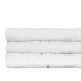 Badehåndklæde Hvid 70x135cm 100% Bomuld - Treb STAN