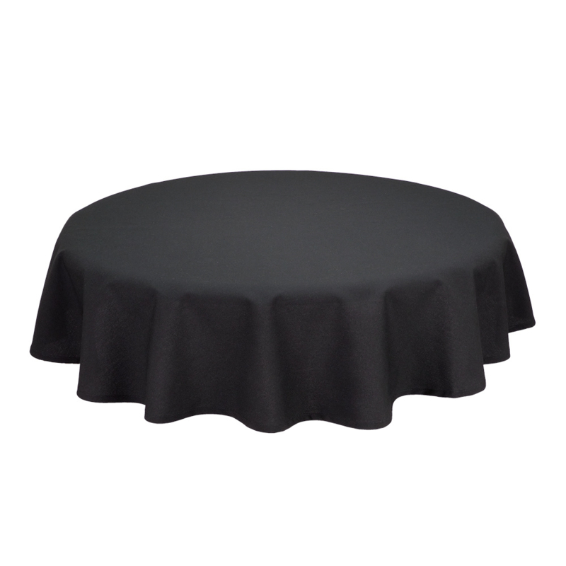 Tablecloth Round Black 132 Ø - Treb SP