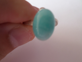 Zilveren ring met amazoniet