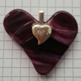 Paarse tinten hart 1