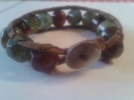 chan luu inspired bracelet with fire agate