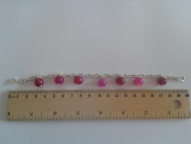pink / red bracelet (matches necklace)
