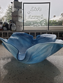 blauwe fruitschaal